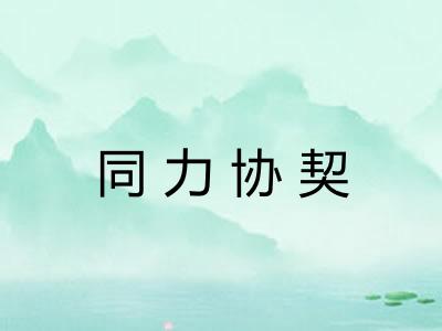 同力协契