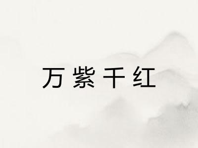 万紫千红 万紫千红
