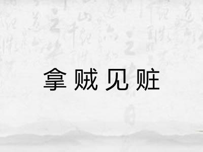 拿贼见赃 拿贼见赃