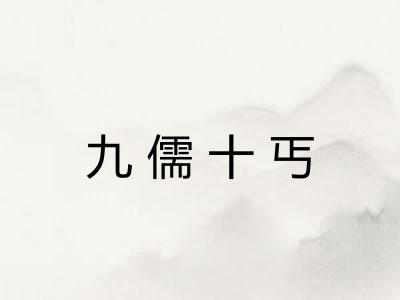 九儒十丐 九儒十丐