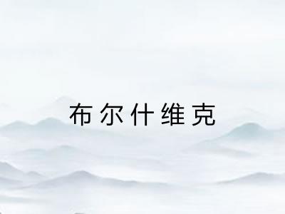 布尔什维克 布尔什维克