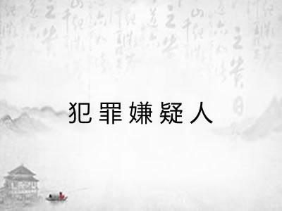 犯罪嫌疑人