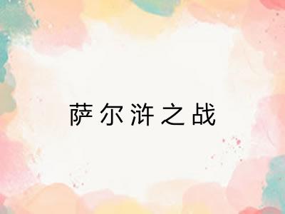 萨尔浒之战 萨尔浒之战