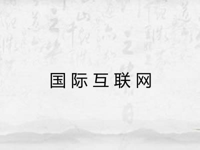 国际互联网 国际互联网