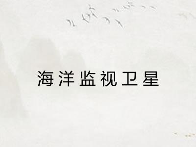 海洋监视卫星 海洋监视卫星