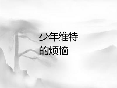 少年维特的烦恼 少年维特的烦恼